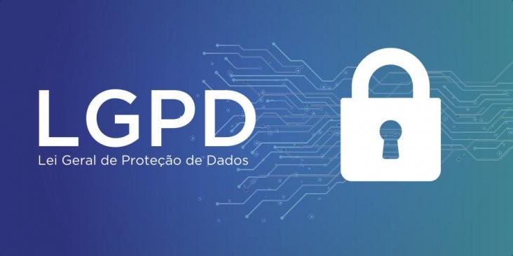 Arte com cadeado e a inscrição LGPD para o post LGPD - Entenda o que ela é e os 06 conceitos principais da lei" para o blog da LGPD Soluções